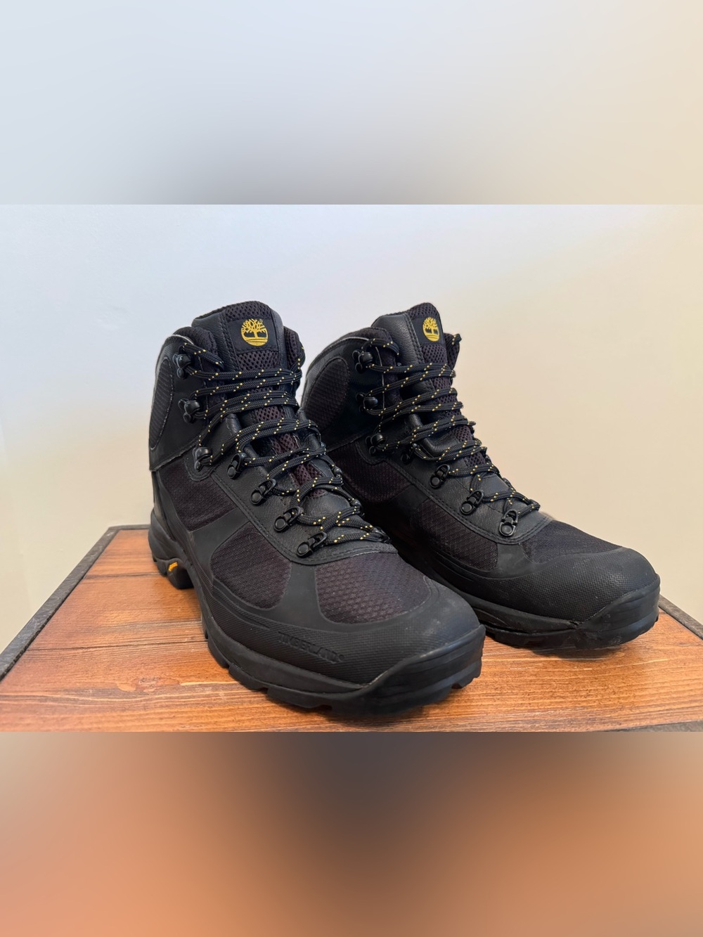 Timberland Vibram Black Men's Rugged Hiking/Work Boots